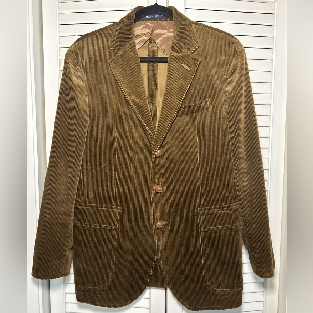 COPY - Chocolate Brown Polo By Ralph Lauren Corduroy Jacket Large 40R